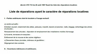 Télécharger la liste des réparations locatives PDF
